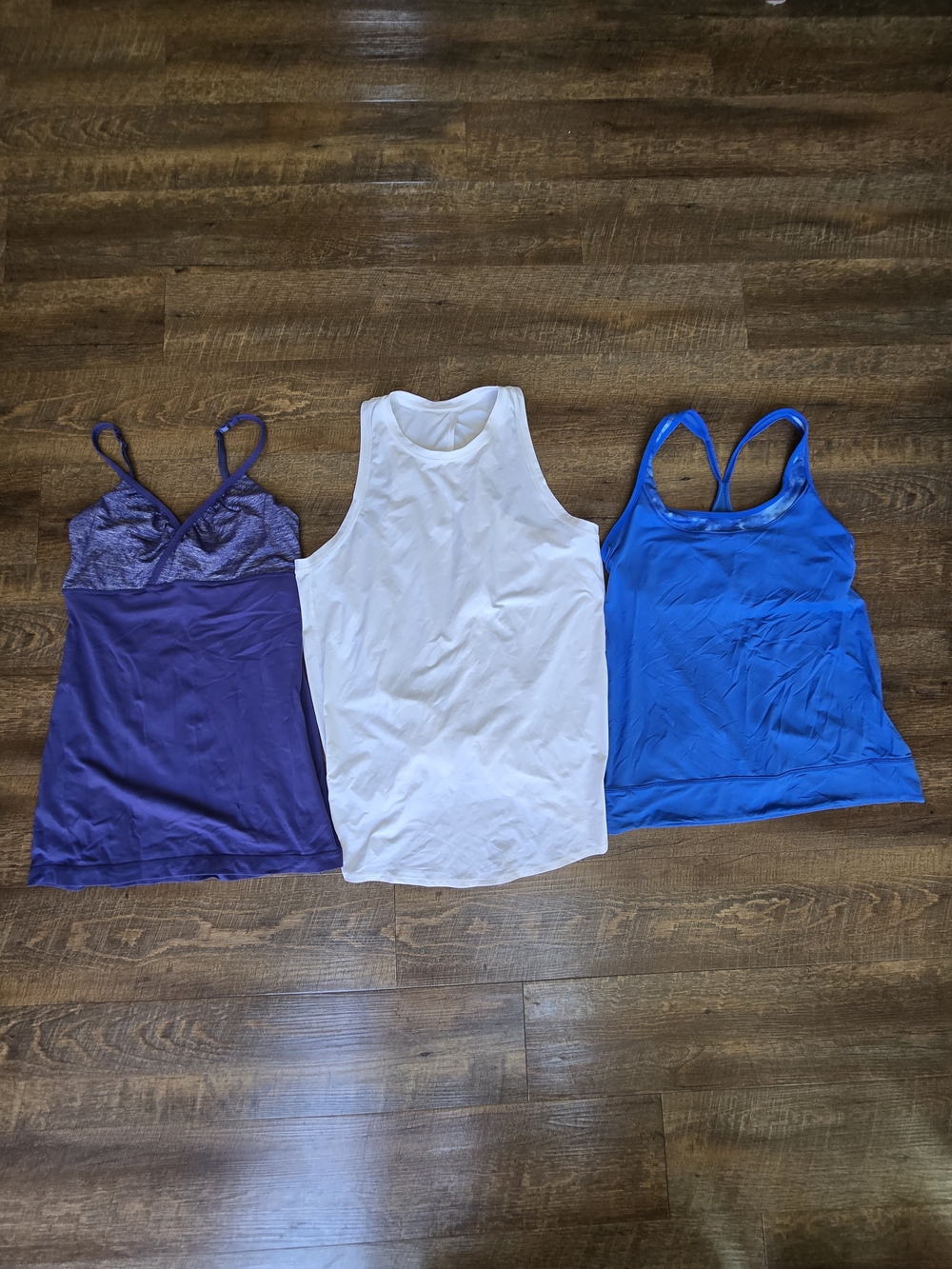 Lululemon Tank Top Bundle Purple White Blue Size 8 10